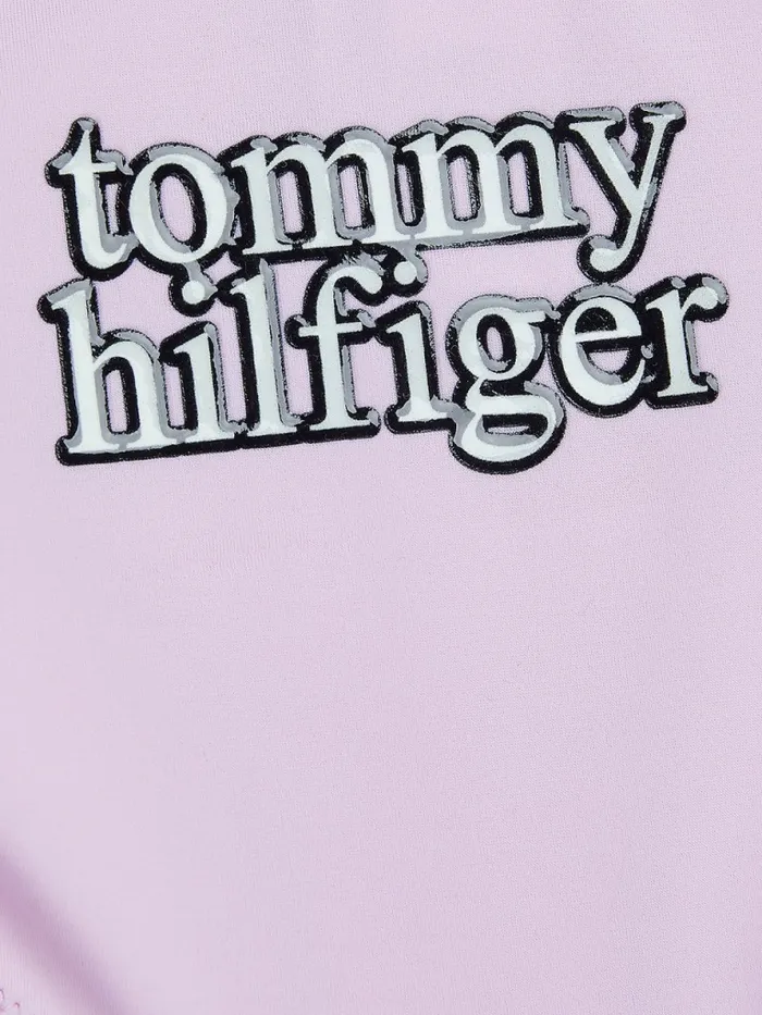 Tommy Hilfiger Triangle Halterneck Bikini Set Luminous Lilac Girls Swimwear Near Me