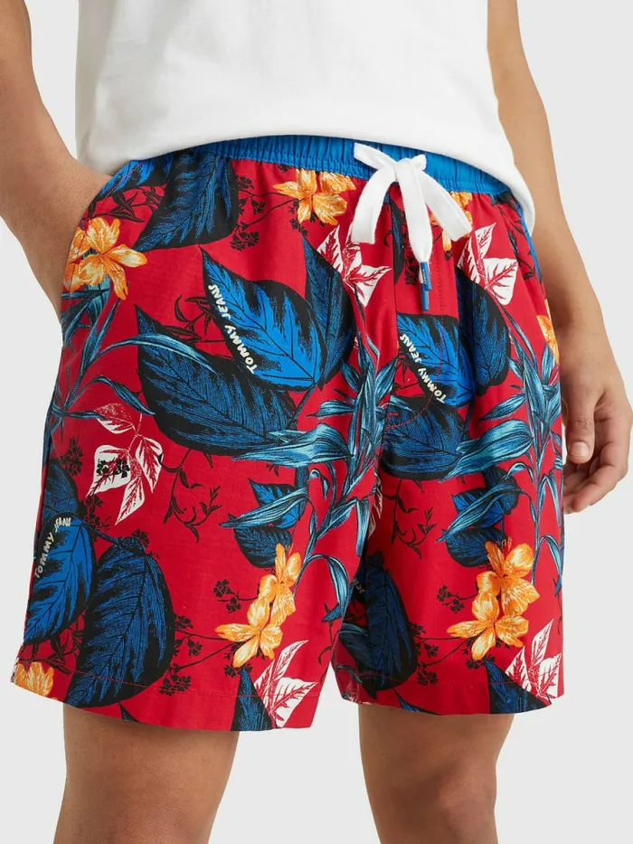 Tommy Hilfiger Tropical Print Beach Shorts Tropical Leaf Print Mens Shorts Cheap On Sale Tommy Hilfiger Tropical Print Beach Shorts Tropical Leaf Print Mens Shorts Cheap On Sale