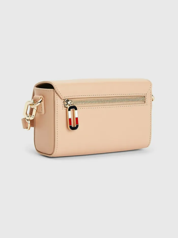 Tommy Hilfiger Turn Lock Mini Crossover Bag Sandrift Womens Bags Gift for Friend