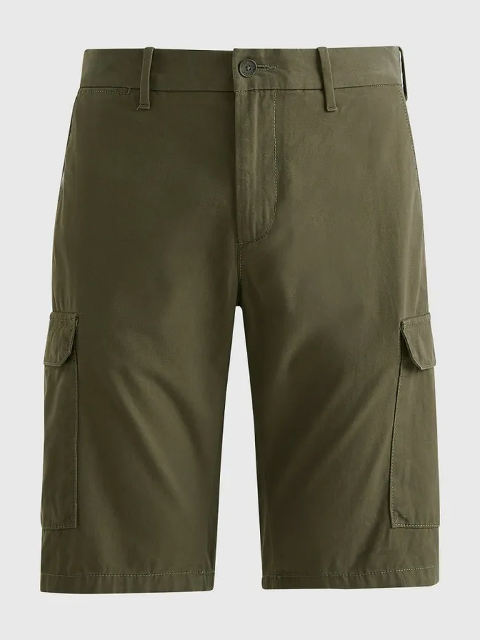 Tommy Hilfiger Twill Cargo Shorts Army Green Mens Shorts Gift for Friend