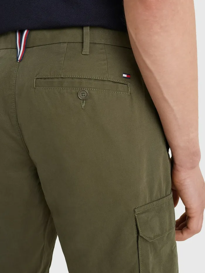 Tommy Hilfiger Twill Cargo Shorts Army Green Mens Shorts Gift for Friend
