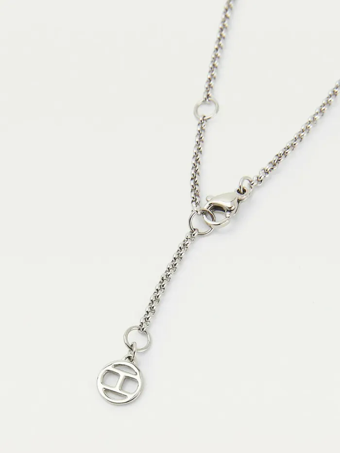 Tommy Hilfiger TwoTone GoldPlated Loop Necklace Two Tone Womens Jewellery