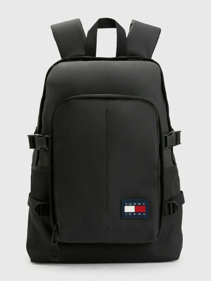 Tommy Hilfiger Urban Tommy Badge Backpack Black Mens Bags Fashion
