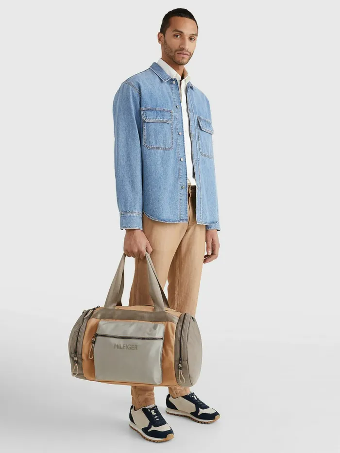 Tommy Hilfiger Utility Duffle Bag Classic Khaki Mens Bags Cheap On Sale