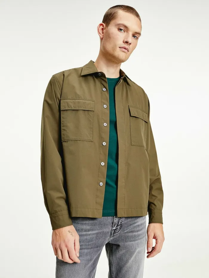 Tommy Hilfiger Utility Regular Fit Poplin Overshirt Army Green Mens Shirts Near Me Tommy Hilfiger Utility Regular Fit Poplin Overshirt Army Green Mens Shirts Near Me