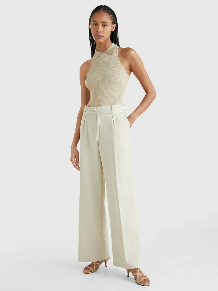 Tommy Hilfiger Utility Relaxed Fit Chinos Desert Sand Dune Womens Trousers