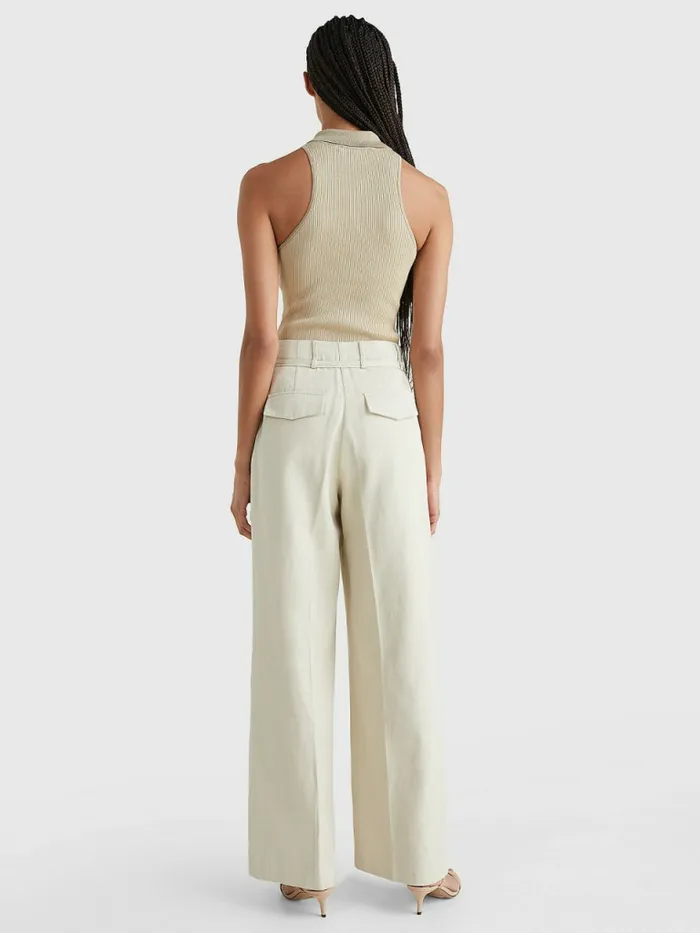 Tommy Hilfiger Utility Relaxed Fit Chinos Desert Sand Dune Womens Trousers