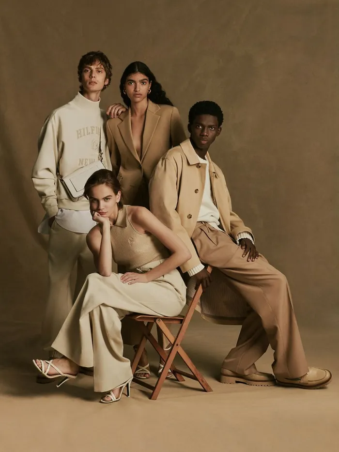 Tommy Hilfiger Utility Relaxed Fit Chinos Desert Sand Dune Womens Trousers