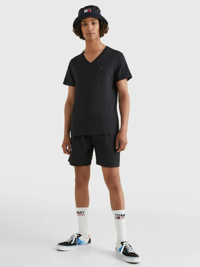 Tommy Hilfiger VNeck TShirt Tommy Black Mens TShirts For Sale