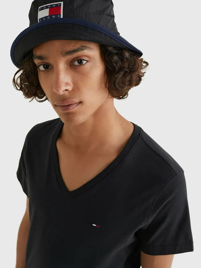 Tommy Hilfiger VNeck TShirt Tommy Black Mens TShirts For Sale