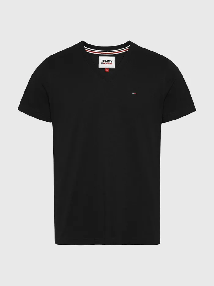 Tommy Hilfiger VNeck TShirt Tommy Black Mens TShirts For Sale