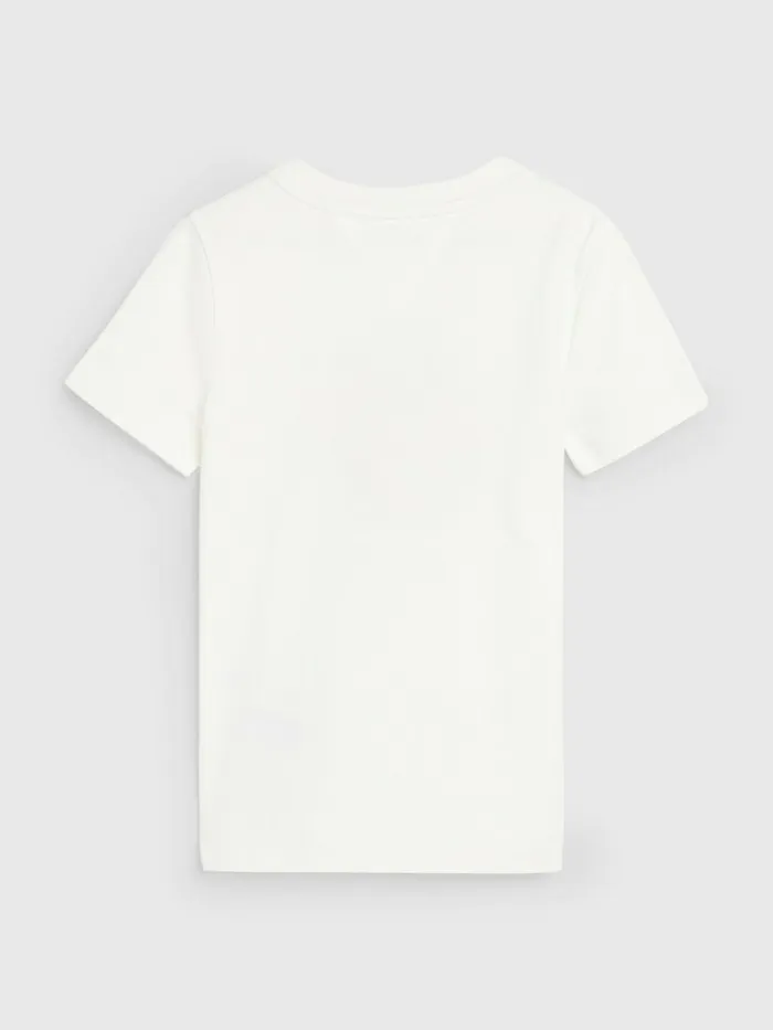 Tommy Hilfiger Valentines Heart Text Print TShirt Ecru Boys TShirts and Polos Gift Ideas