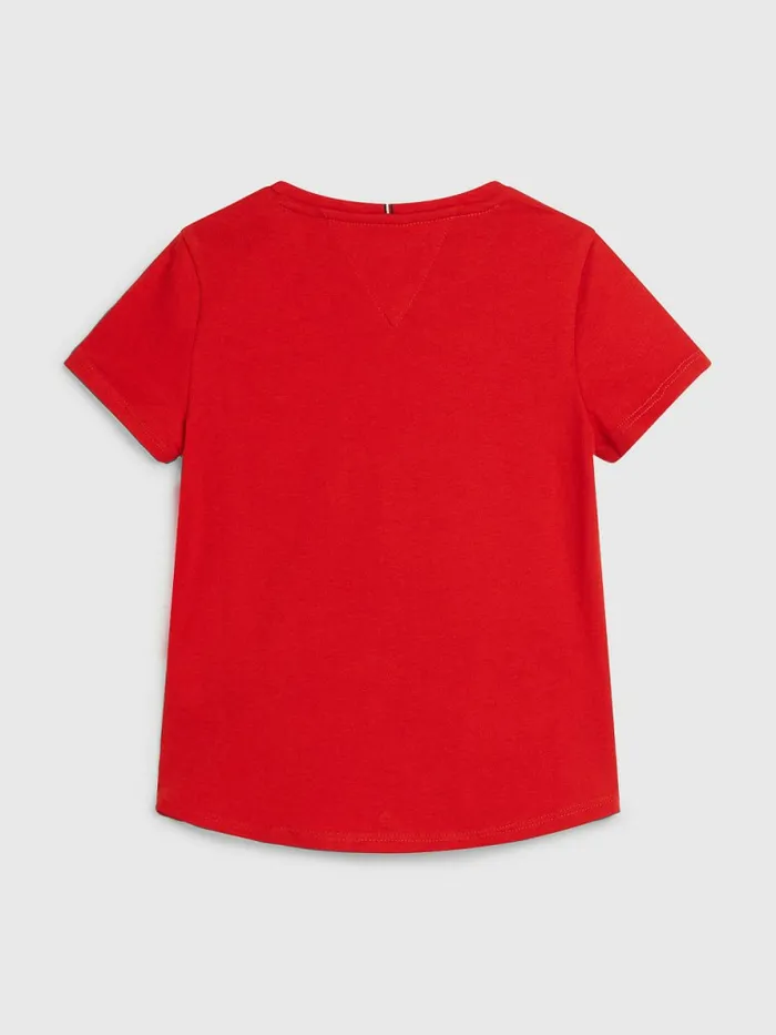 Tommy Hilfiger Vintage Jersey TShirt Deep Crimson Girls Tops and TShirts Gift for Friend