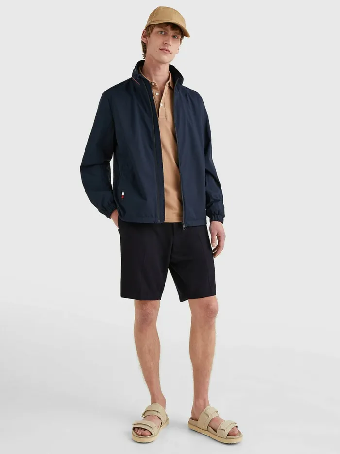 Tommy Hilfiger Water Repellent StandUp Collar Jacket Desert Sky Mens Coats and Jackets Sale