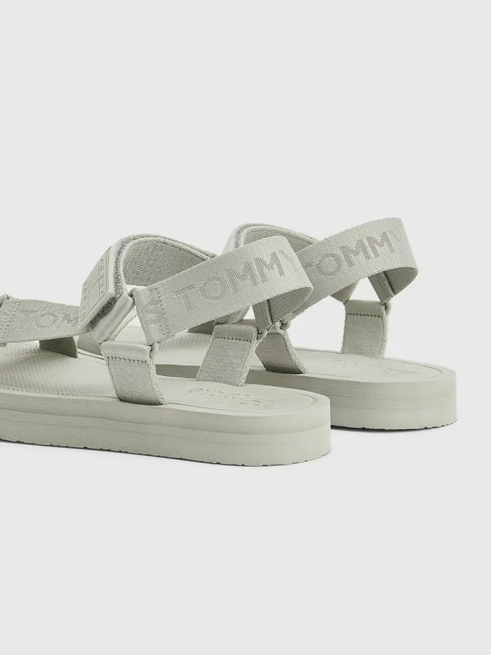 Tommy Hilfiger Webbing Strap Sandals Faded Willow Mens Sandals Sliders and Flip Flops Gift for Friend