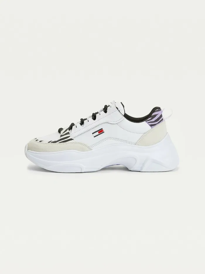 Tommy Hilfiger Zebra Print Chunky Trainers White Womens Trainers Near Me