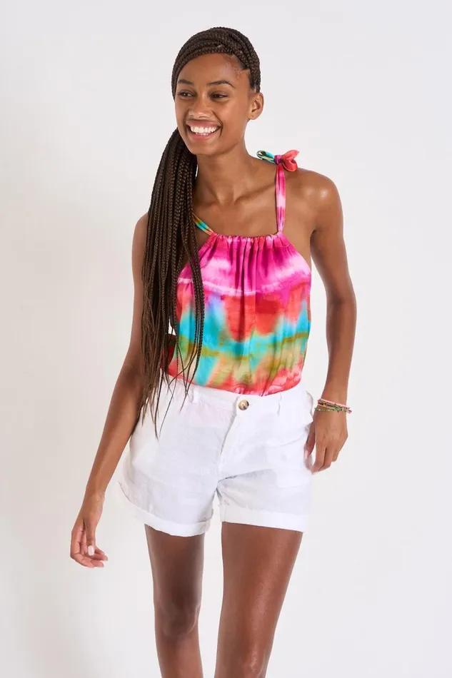 TOP Pink 8211 OASIS MERIDASILK Pink Women Banana Moon Tops and Tshirts