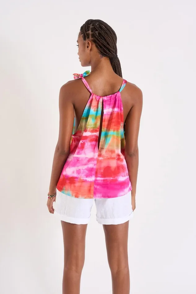TOP Pink 8211 OASIS MERIDASILK Pink Women Banana Moon Tops and Tshirts
