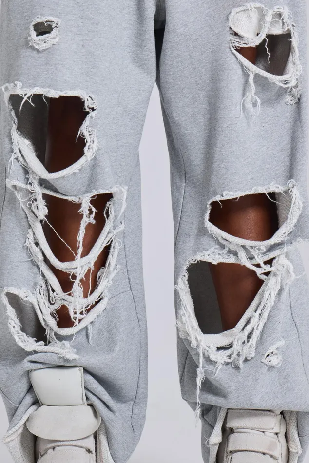 Tops Women Jaded London Distressed Monster Joggers In Loopback
