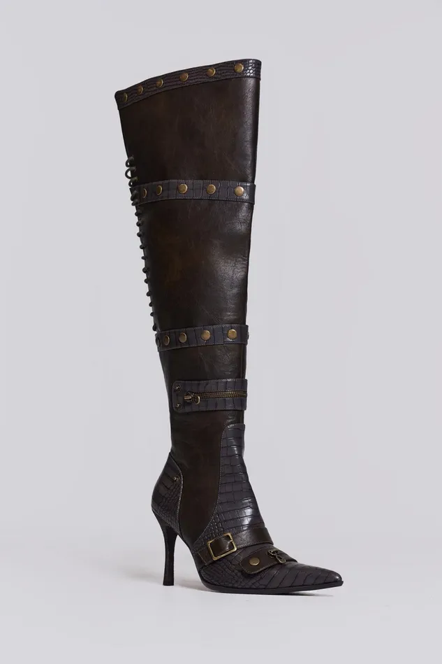 Tops Women Jaded London Shop Destiny 3 In 1 Boot In Brown