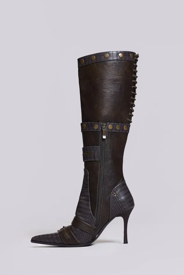 Tops Women Jaded London Shop Destiny 3 In 1 Boot In Brown