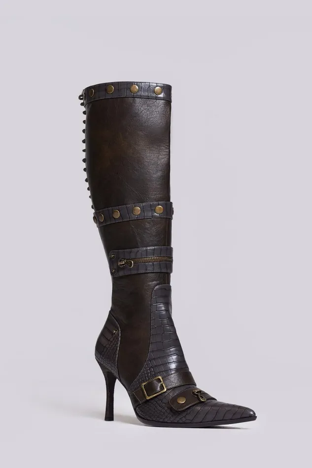 Tops Women Jaded London Shop Destiny 3 In 1 Boot In Brown