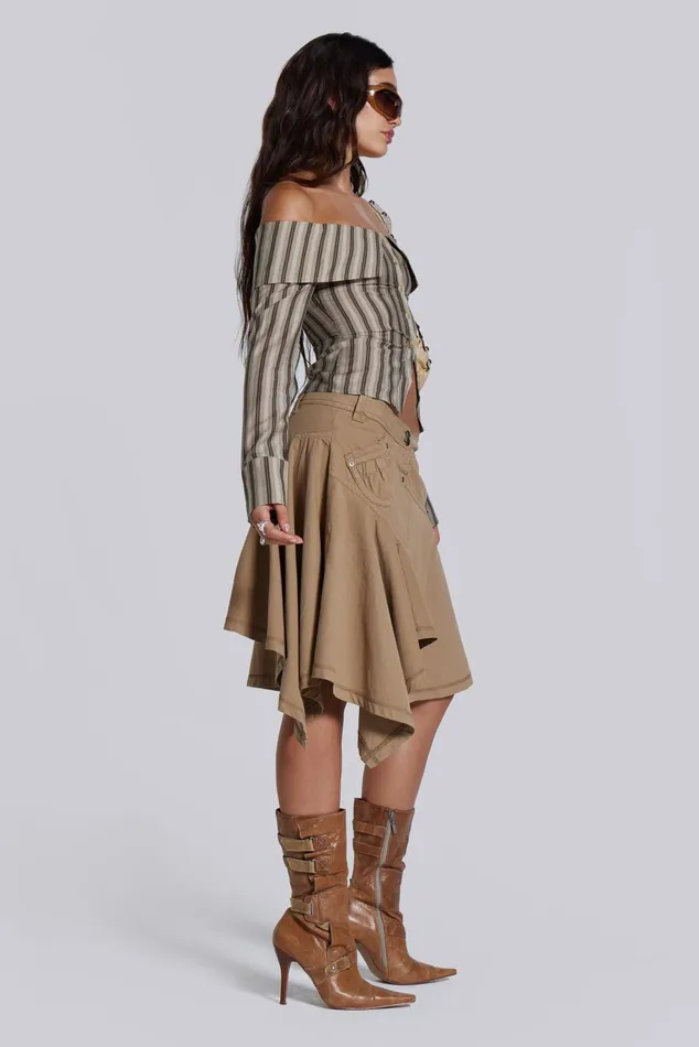 Tops Women Jaded London Shop Emra Off The Shoulder Shirt