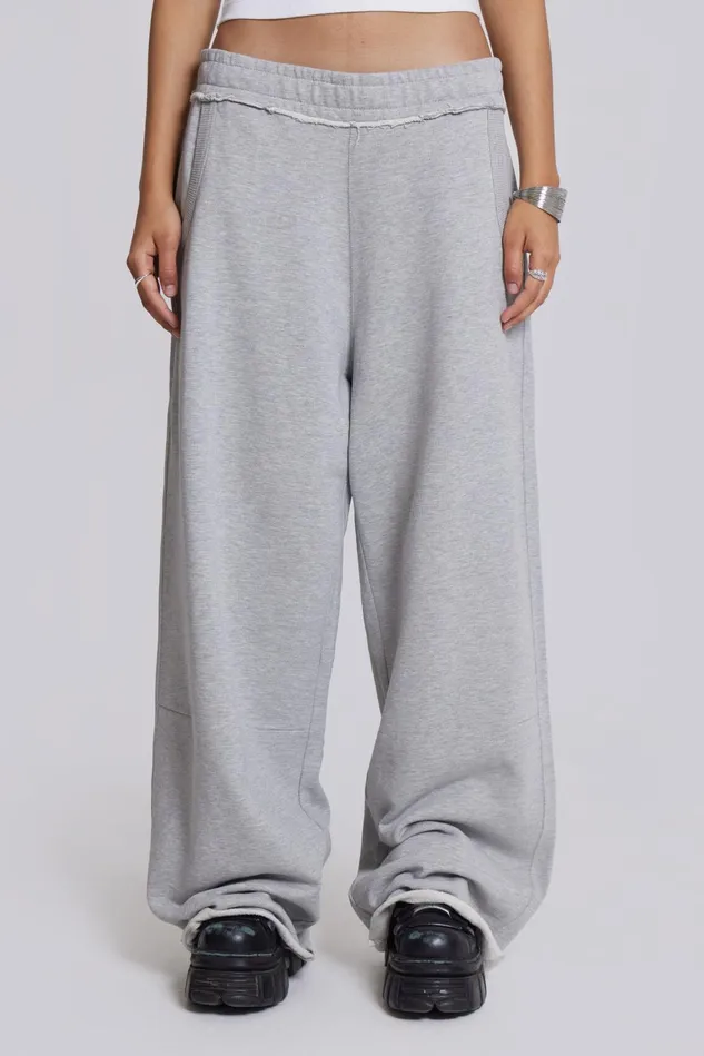 Tops Women Jaded London Shop Grey Marl Monster Joggers