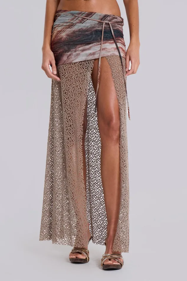 Tops Women Jaded London Shop Kumina Layered Maxi Skirt