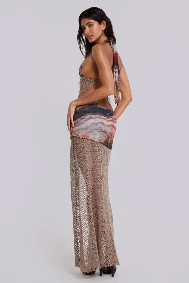 Tops Women Jaded London Shop Kumina Layered Maxi Skirt