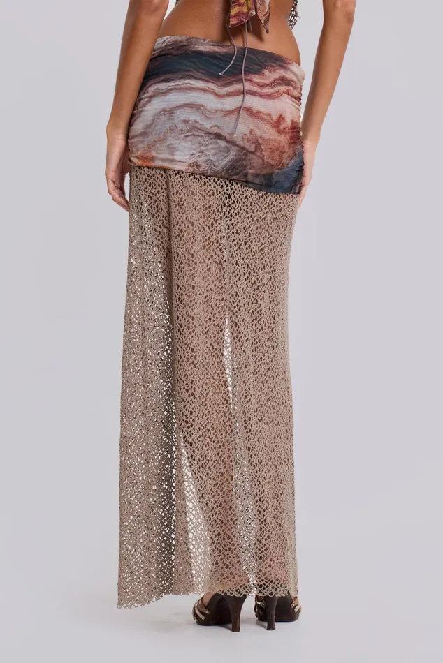 Tops Women Jaded London Shop Kumina Layered Maxi Skirt