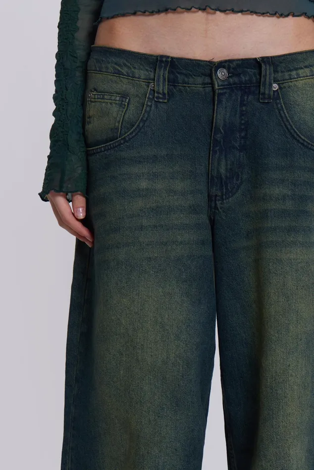 Tops Women Jaded London Shop Sandblast Blue Wash Colossus Jeans