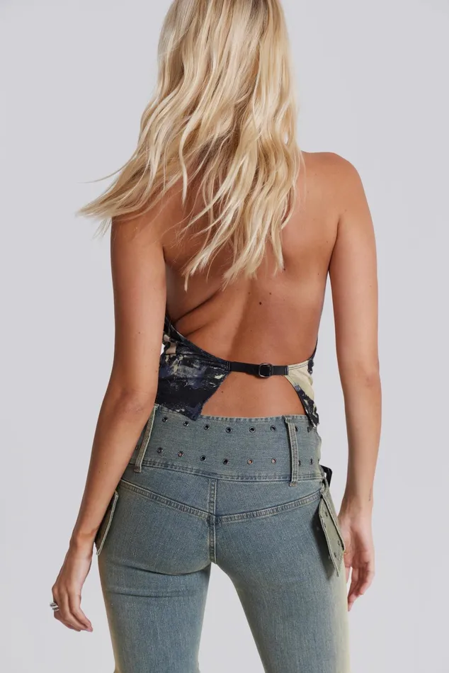 Tops Women Jaded London Shop Vision Backless Halter Top