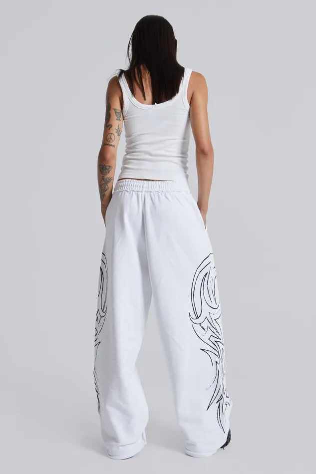 Tops Women Jaded London White Blade Joggers