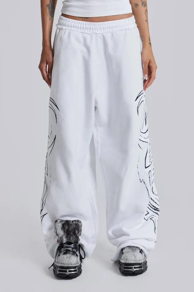 Tops Women Jaded London White Blade Joggers