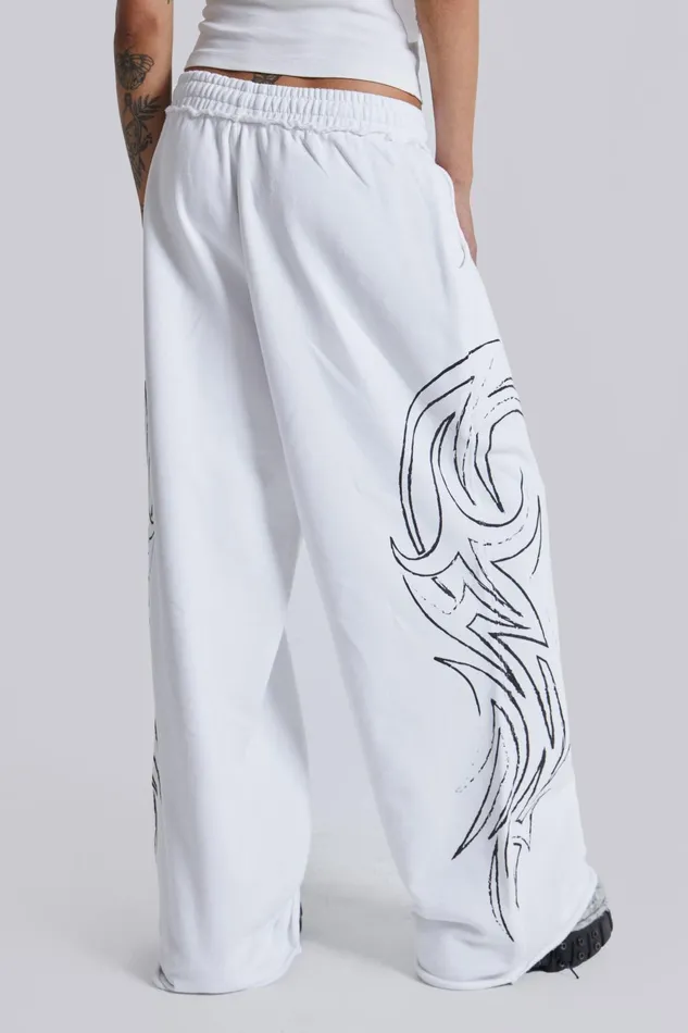 Tops Women Jaded London White Blade Joggers