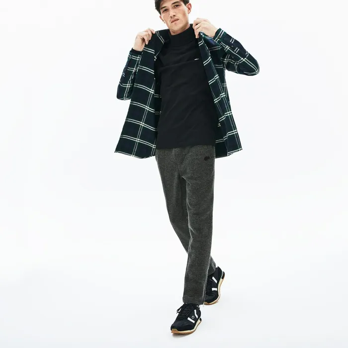 Tracksuits Lacoste Mens Cotton And Wool Blend Fleece Sweatpants Grey Chine USA Tracksuits Lacoste Mens Cotton And Wool Blend Fleece Sweatpants Grey Chine USA