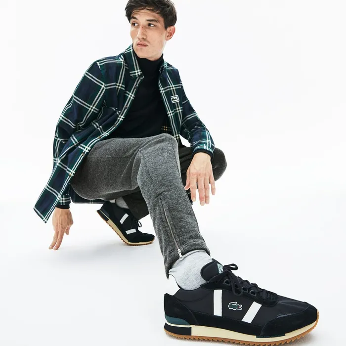 Tracksuits Lacoste Mens Cotton And Wool Blend Fleece Sweatpants Grey Chine USA
