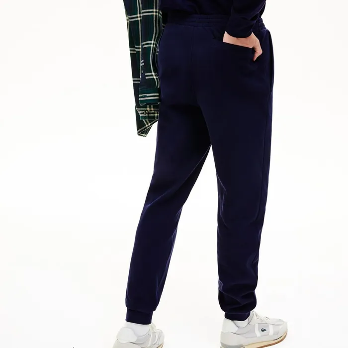 Tracksuits Lacoste Mens Elasticized Waistband Piqu Fleece Sweatpants Navy Blue Near Me