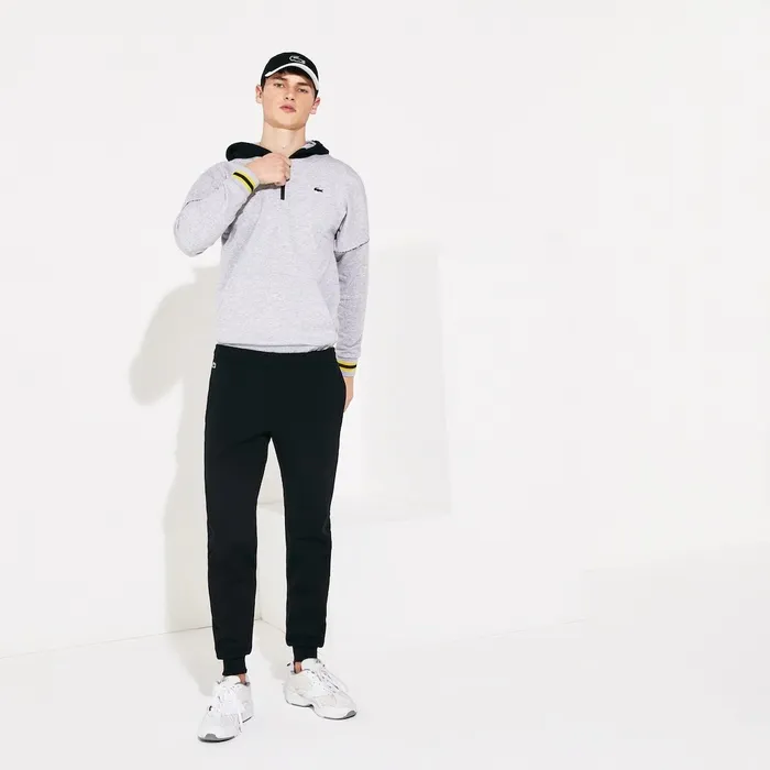 Tracksuits Lacoste Mens SPORT Fleece Tennis Track Pants Black Gift for Friend