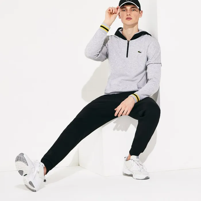 Tracksuits Lacoste Mens SPORT Fleece Tennis Track Pants Black Gift for Friend