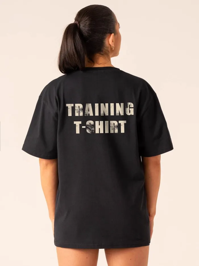 Training TShirt 8211 Black Women Ryderwear Tops