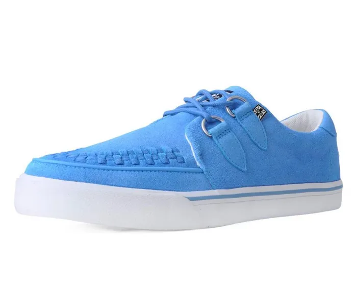 Tranquil Blue Suede DRing Interlace Sneaker Men TUK Shoes Sneakers