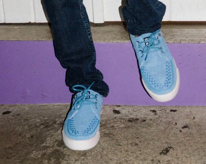 Tranquil Blue Suede DRing Interlace Sneaker Men TUK Shoes Sneakers Tranquil Blue Suede DRing Interlace Sneaker Men TUK Shoes Sneakers