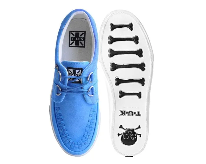 Tranquil Blue Suede DRing Interlace Sneaker Women TUK Shoes Sneakers Tranquil Blue Suede DRing Interlace Sneaker Women TUK Shoes Sneakers