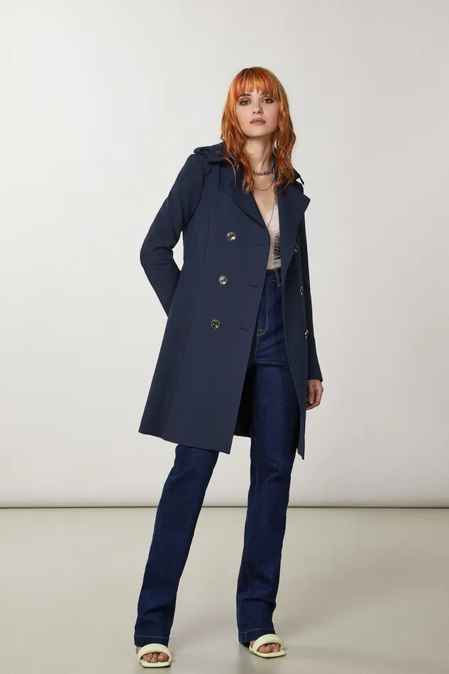 Trench Coats Women Patrizia Pepe Trench Navy