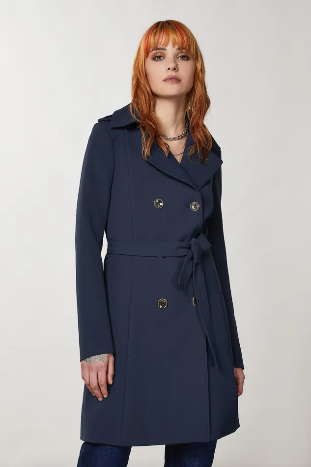 Trench Coats Women Patrizia Pepe Trench Navy