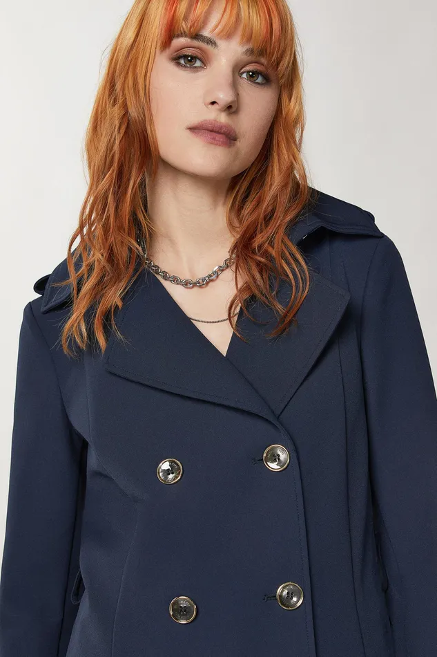 Trench Coats Women Patrizia Pepe Trench Navy