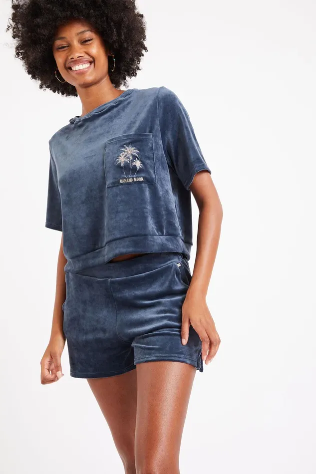 Tshirt Blue 8211 CHLOE SEALAKE Blue Women Banana Moon Tops and Tshirts