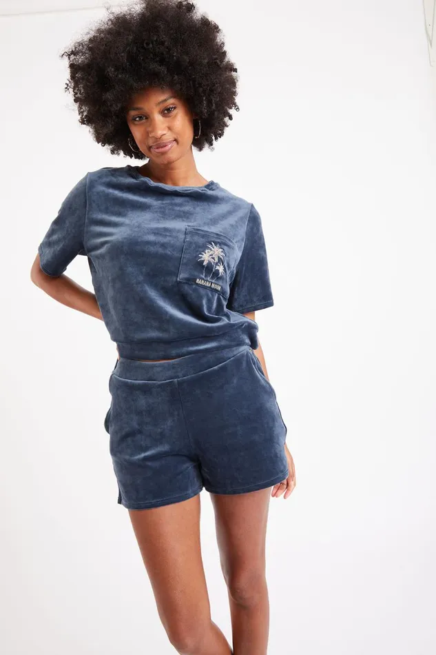 Tshirt Blue 8211 CHLOE SEALAKE Blue Women Banana Moon Tops and Tshirts